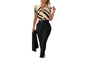 GÉNÉRIQUE Tailleurs Femme Pantalon Chic Et Elegant Costume Tailleur 3 Pieces Tenue Blazer Veste Mariage Ensemble De Sport Tenues Élégante Tunique Combinaison Pour Soirée Gilet Grande Taille Ete