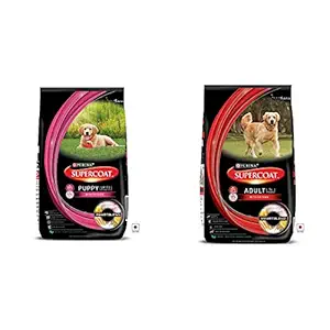 PURINA SUPERCOAT Puppy Dry Dog Food? - 2kg Pack & Adult Dry Dog Food? - 8kg Pack