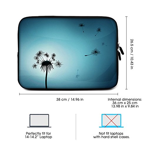 Sidorenko Laptop Tasche f  r 14 - 14 2 Zoll   Universal Notebooktasche Schutzh  lle   Laptoptasche aus Neopren  PC Computer H  lle Sleeve Case Etui  H