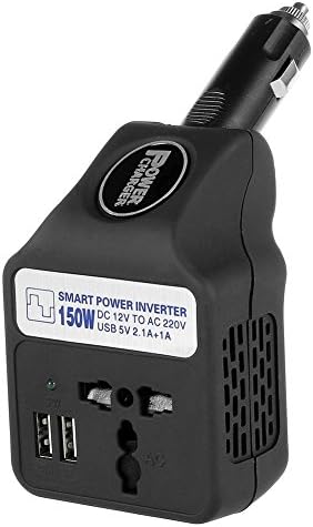 Layama 150W Power Inverter with 3.1A Dual USB Port DC 12V to AC 220V inverter with universal AC socket