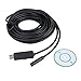 Produktbild WEIWEITOE-DE 10M USB Endoscope Pipe Inspection Camera Borescope 4 LEDs IP67 Waterproof Mini Snake Inspection Tube Camera