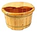 Produktbild FAP Pediküre Becken Kashiwagi Bad Fuß Bad Fass Holz Fuß Badewanne Verdickter Fuß Fass Erwachsene Holz Fuß Badewanne Holz Fuß Becken, Holzfarbe, a