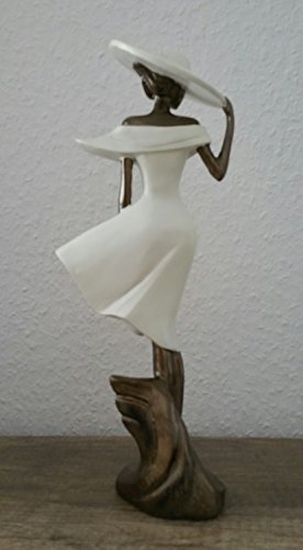 Schöne Figur ~ Frau mit Hut ~ Dekofigur Dame Zierfigur Lady Dekoration Deko - 4