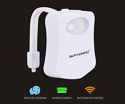 Smartes Toilettenlicht mit Bewegungssensor, mehrfarbige LEDs - 2