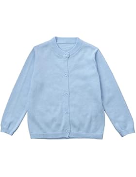Baby Jungen MäDchen Langarm Gestrickte Solide Pullover Warm Coat Strickjacke Tops Kleidung
