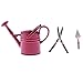 Produktbild CUTICATE 3pcs 1:12 Puppenhaus Gartenzubehör, Miniatur Gießkanne + Schere + Kelle Gartenwerkzeug Kit - Rot