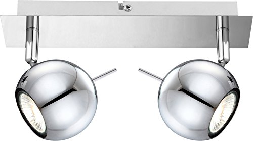 examen Globo Oberon Applique murale 2 x GU10 Chromé