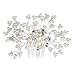 Price comparison product image SODIAL Wedding Hair Accessories Bridesmaid Bridal Hair Accessories Imitation Pearl Crystal Tiara Wedding Decoration hair jewelry Fashion Hairpins