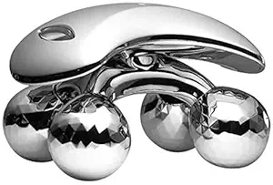 KAAS 4D Roller Massager, Body Massage, Face Massage, Leg Massage, Back massage (4D SILVER ROLLER)