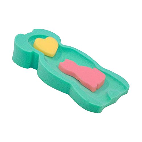 Soporte De Alfombra De Seguridad Regalo Asiento De Espuma De Baño Cuarto De Baño Bebés Nacidos (Verde)