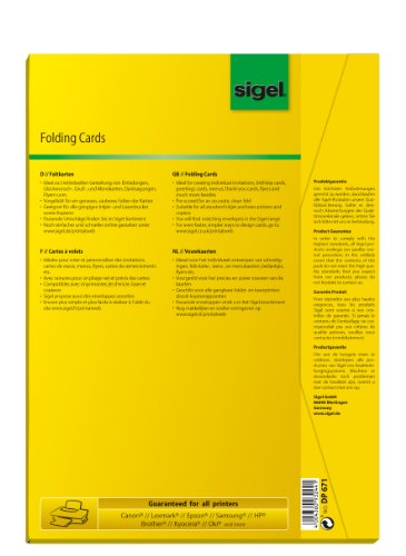 Sigel DP671 Faltkarten A6 hochweiß, 50 Stück, 185 g - 8