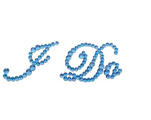 Bride Boutique I Do Wedding Shoe Stickers Crystal Diamante Rhinestone I Do Shoe Sticker (Blue)