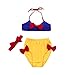 Produktbild Trada Kleinkind-Kind-Baby Bowknot Bikini gesetzter Badebekleidungs-Badeanzug, der Strand-Kleidung kleidet Baby Mädchen Schwimmanzug Badeanzug Bademode 2tlg Neckholder Aufdruck Bikini Set (110, Gelb)