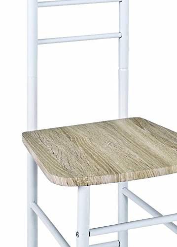 HAKU Möbel 80088 Herrendienerstuhl 46 x 50 x 119 cm, weiß / eiche - 2
