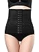 Price comparison product image Aivtalk Steel Bone Waist Trainer Corset Women's Sport Fat Burner Back Support Belt Shapewear with Three Rows of Hooks Black XXX-Large