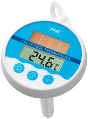 TFA Digital Pool Thermometer (with Battery) White-Blue 301041