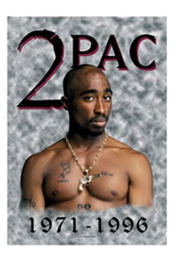 BioworldBioworld Merchandising – Tupac Shakur poster tissu 1971 – 1996 75 x 110 cm