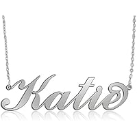 925 Silber Namenskette Silber -Personalisiert mit Ihrem eigenen Wunschnamen!