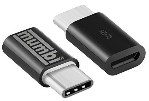 2x mumbi Adapter USB 3.1 Typ C (Stecker) auf Micro USB (Buchse) in schwarz