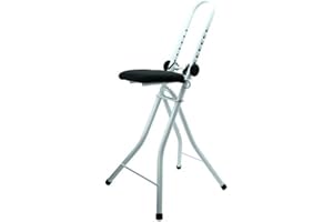 MSV MS152 - Asiento de Planchar, algodón, Color Blanco y Negro