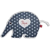 Wärmekissen Baby: Ameisenbär Claude mit Sternen (Körnerkissen) mit Namen - für Kinder (personalisierte geschenke)