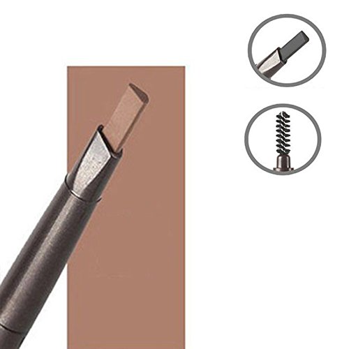 Trillycoler Automatisch Wasserdicht Gedrehte Make Up Stift Eyeline Augenbrauenstift + Pinsel (Licht Kaffee 3#) - 2