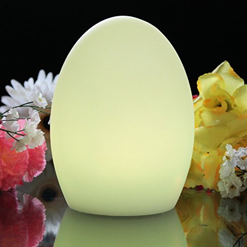 PK Green LED-Licht mit Farbwechsel im Ei-Design mit Akku 19 cm, weiß, 19cm Egg - 3