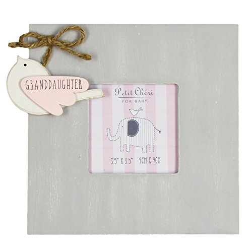 Vintage Style Granddaughter Photo Frame With Hanging Bird