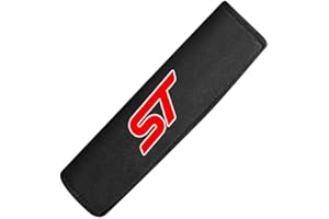 OBONG 2Piezas Coche Almohadillas para Cinturón De Seguridad Protector De Hombro Compatible con para Ford ST Line Focus X 2 3 Mondeo Fiesta Kuga MK2 MK3 MK4 Cinturon De Seguridad Cubierta,A