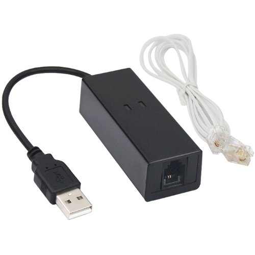 TRIXES Externes USB Modem mit 56K Daten- und Faxmodem für Windows 7