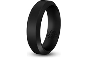Knot Theory Silicone Rings for Men & Women, Breathable Comfort Fit Silicone Wedding Bands. Custom Engraving Rubber Wedding Rings