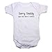 A Unisex Baby Grow With the wording Sorry Daddy (You now have 2 bosses) 0-3 months from our Baby Clothing range. A unique Birthday , Christening or Christmas stocking filler gift idea for new babies bodysuit , Onesie (0-3 Months)