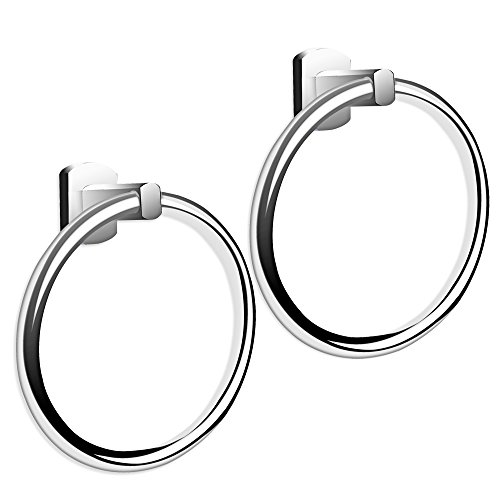 MYTK 2 Stück Handtuchhalter für das Badezimmer. Ringförmige Halter für die Wandmontage (2er Pack)