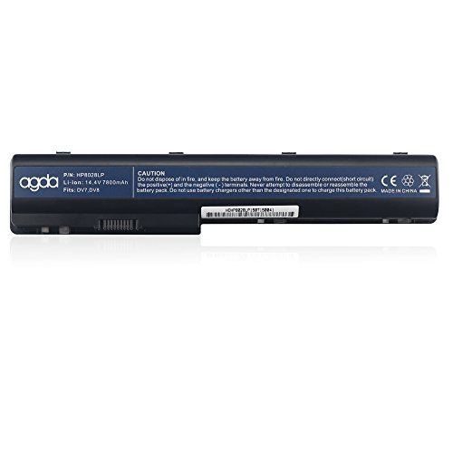 AGDA®Li-ion 12-Zellen 14.4V 7800mAh Neu Externer Notebook Laptop Batterie Akku Kapazität für HP Pavilion DV7 DV8 HSTNN-DB75 HSTNN-IB75 HSTNN-IB74 OB75 480385-001