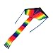 Produktbild Einleiner Drachen,FPVRC Polyester Langlebiger Regenbogen Drachen mit String Ideales Flying Toy für Kinder und Erwachsene - Leicht in Starkem Wind oder Leichter Brise zu Fliegen(120x80CM)