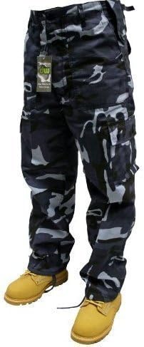 Midnight camo Army Combats Cargo Work Trousers Sizes 30-50