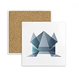 DIYthinker Rana Origami Abstracto Forma geométrica Coaster Plaza Taza del sostenedor de Taza...