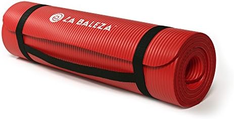 La Baleza 1/2-Inch Extra Thick Yoga Pilates Exercise Mat, Multiple Colors Available