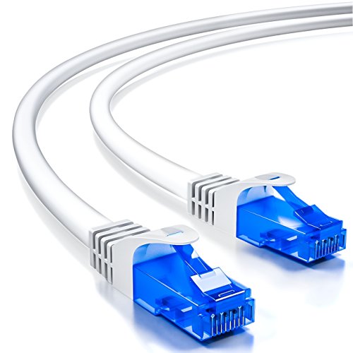 [SET 10 Stück] deleyCON 0,25m CAT6 Netzwerkkabel / U-UTP RJ45 / CAT-6 Lan Kabel Patchkabel Kupfer / Switch Router Modem Repeater Patchpanel – Weiß - 3