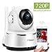 Price comparison product image FREDI Wireless WiFi IP Camera, 720P HD Security Camera Surveillance Dome Camera with Motion Detection, IR Night Vision, Two-Way Audio, Pan/Tilt, P2P for Baby Monitor Nanny Pet Dog Camera (White)