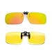Produktbild Cyxus Sonnenbrille polarisiert Clip auf Flip Up, UV Schutz Gläser,Fahren/Fischerei/Sport/Night Vision Eyewear [2 Sätze]