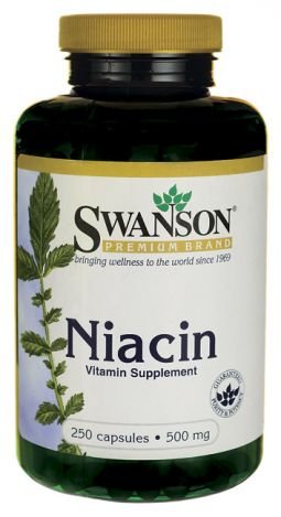 Niacin (Vitamin B3) 500 mg , 250 caps