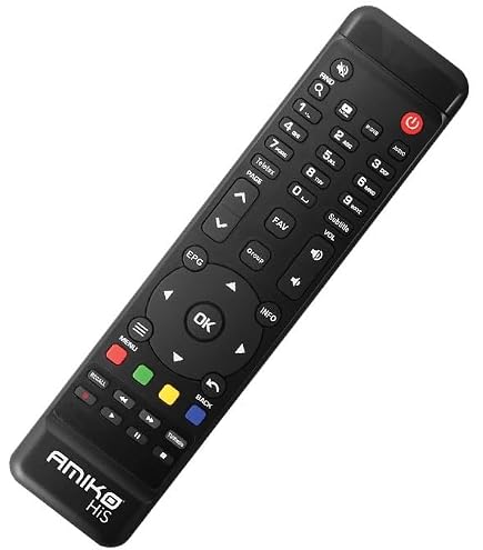 Telecomando di ricambio -VINABTY-fit per telecomando di ricezione Amiko MIRA X HiS1000 1000 1100 2000 3000 4100 4300