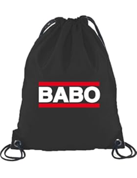 Shirtstreet24, BABO TAG,Boss Anführer Chef Turnbeutel Rucksack Sport Beutel