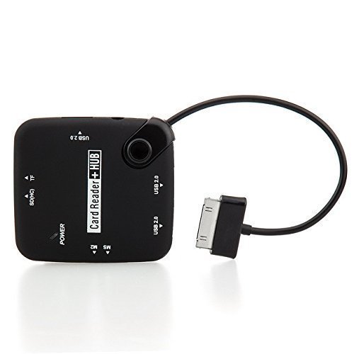 Saxonia - 7 in 1 OTG Adapter + Kartenleser Connection-Kit für 30 Pin Samsung Galaxy Tablets | Universal Multimedia Hub