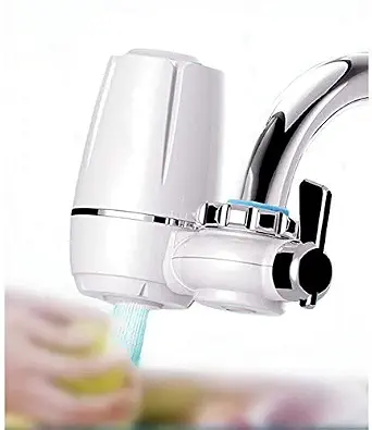 PARATPAR MALL Water Purifier, Washable Ceramic Filter Mini Water Purification, Kitchen Faucets Filter Tap Water Filter, Household Water Purifier.