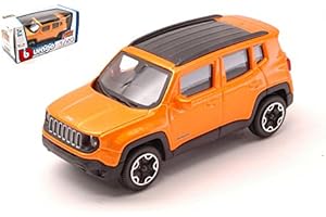BBURAGO COLLEZIONI Burago Jeep Renegade Orange 2014 Orange 1:43 Modellino 1:43 Die CAST Model