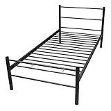 Hergestellt aus hochwertigem Metall ist das Bett unverwüstlich und stabil.