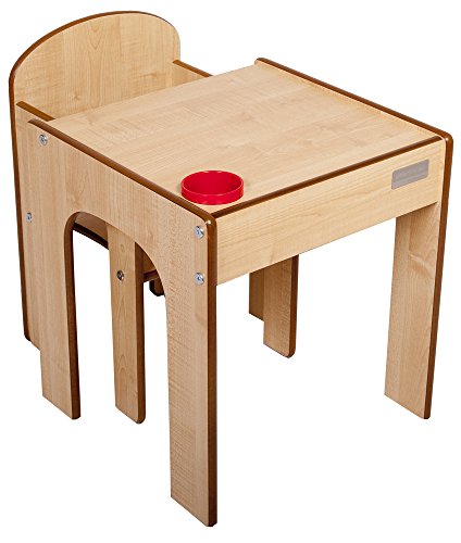 Little Helper FunStation Toddler Table and Chair Set (Maple)