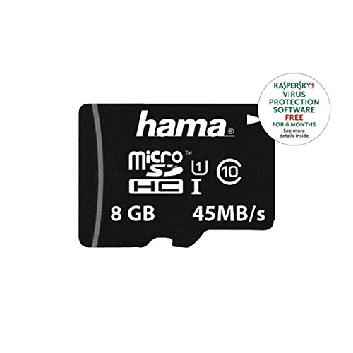 Hama Class 10 microSDHC 8GB Speicherkarte ohne Adapter/Mobile (UHS-I, 45Mbps) - 2